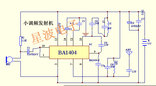 小调频发射器电路 回复